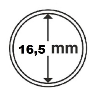Euromince mince 16,5 mm Leuchtturm kapsule na 1 centovú mincu (10 ks)