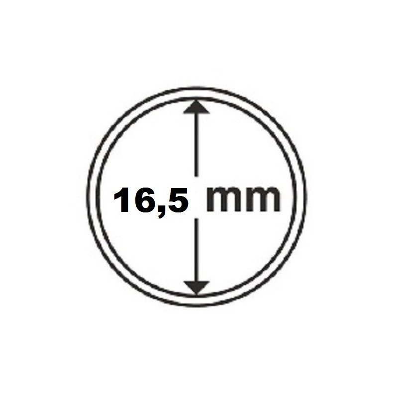 euroerme érme 16,5 mm Leuchtturm kapszula 1 centes érmékre