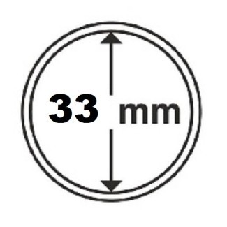 Euromince mince 33 mm Leuchtturm kapsula (10 ks)