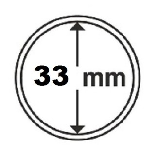 euroerme érme 33 mm Leuchtturm kapszula