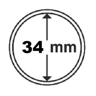 Euromince mince 34 mm Leuchtturm kapsula (10 ks)