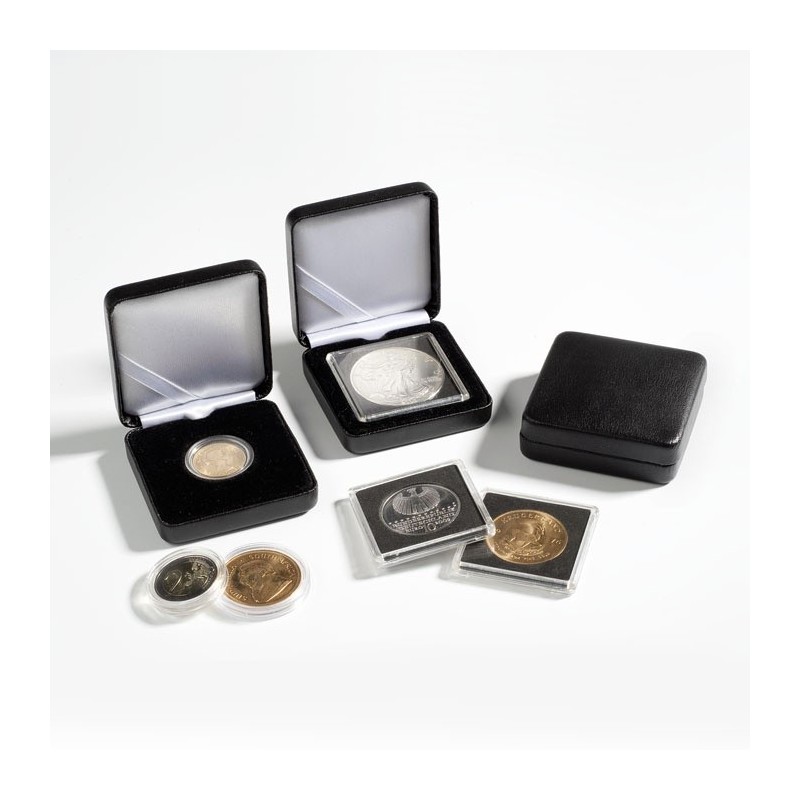 eurocoin eurocoins Leuchtturm Nobile small leatherette box up to 38 mm