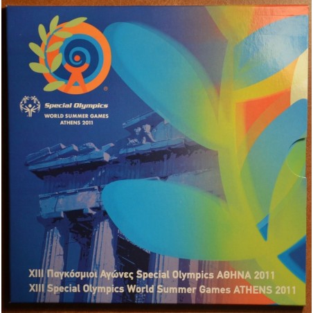 Euromince mince Grécko 2011 sada mincí s 10 Euro mincou (BU)