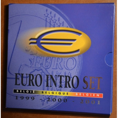 euroerme érme Belgium 1999-2001 három forgalmi sor (BU)