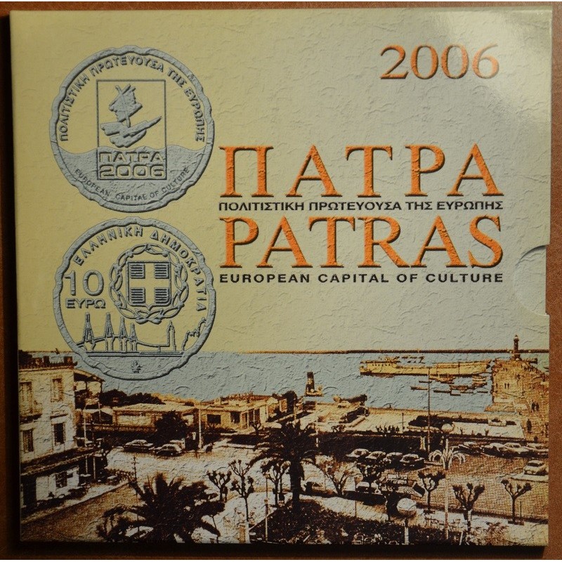 Euromince mince Grécko 2006 sada mincí s 10 Euro mincou (BU)