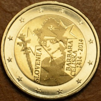euroerme érme 2 Euro Szlovénia 2014 - Cillei Borbála koronázásának ...