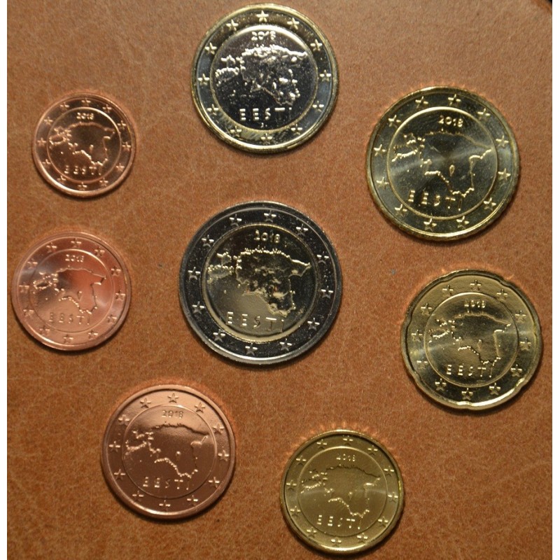 eurocoin eurocoins Set of 8 eurocoins Estonia 2018 (UNC)
