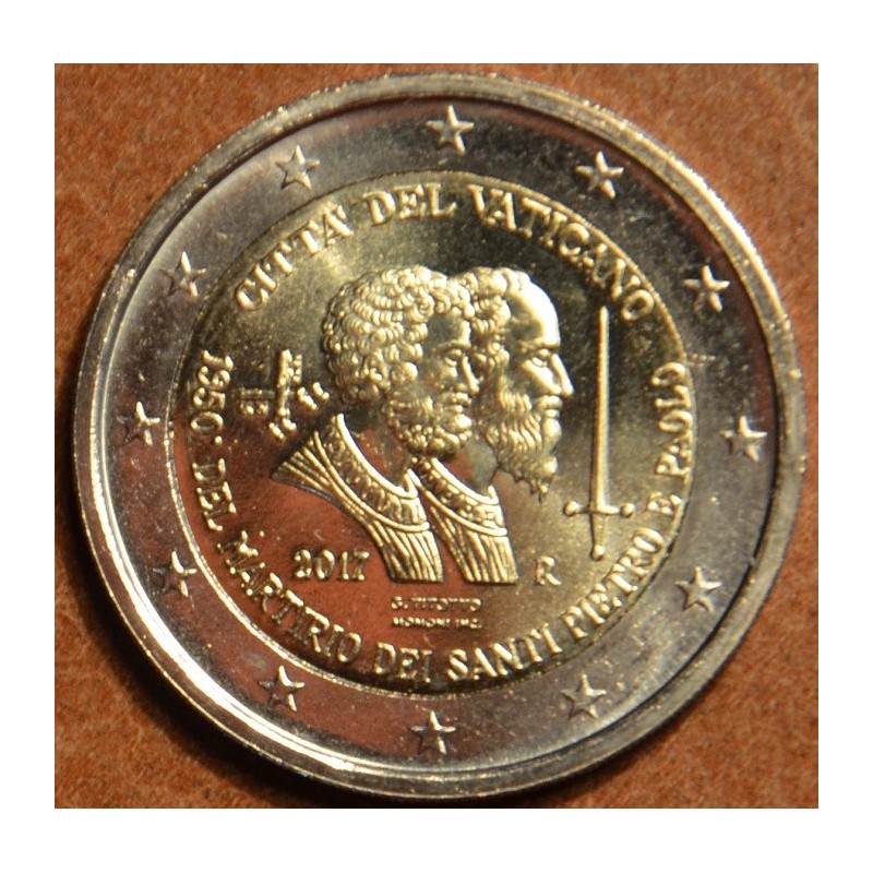 euroerme érme 2 Euro Vatikán 2017 - Szent Péter és Pál (UNC tok nél...