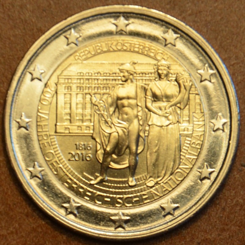 Euromince mince 2 Euro Rakúsko 2016 - 200 rokov Rakúskej národnej b...
