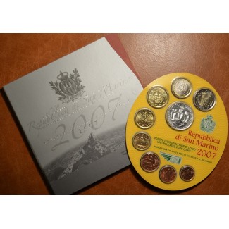 eurocoin eurocoins San Marino 2007 official 9 coins set (BU)