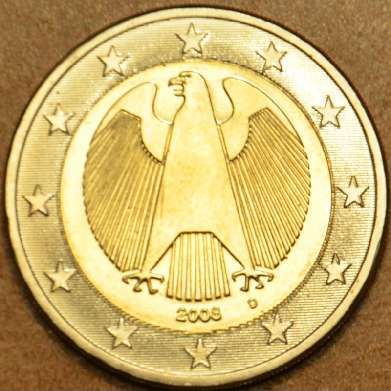 Euromince mince 2 Euro Nemecko \\"D\\" 2008 (UNC)
