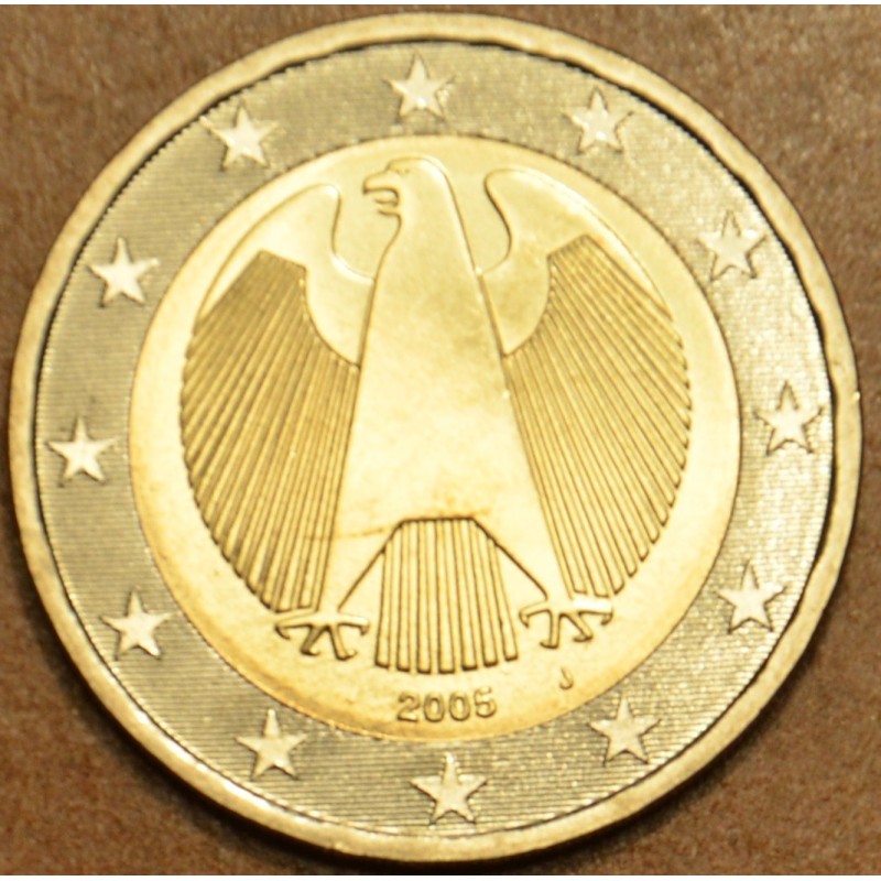Euromince mince 2 Euro Nemecko \\"J\\" 2005 (UNC)