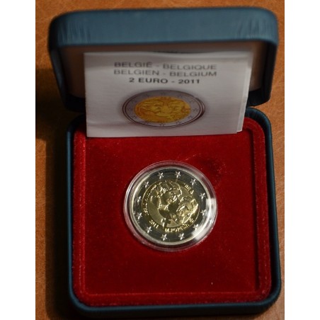 Euromince mince 2 Euro Belgicko 2011 - 100. výročie MDŽ (Proof)