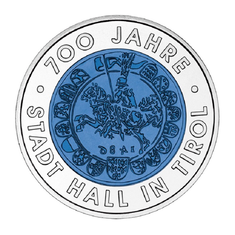 eurocoin eurocoins 25 Euro Austria 2003 - City of hall in Tyrol (Niob)
