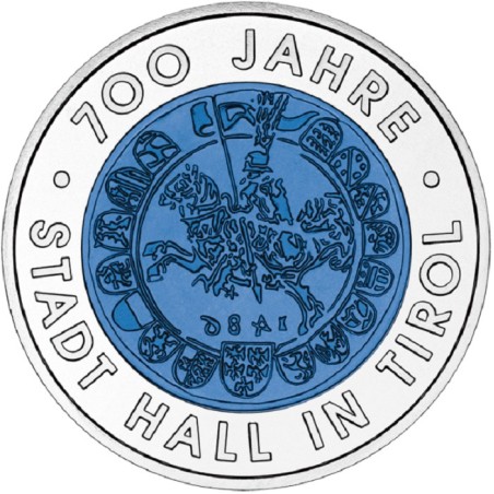 eurocoin eurocoins 25 Euro Austria 2003 - City of hall in Tyrol (Niob)