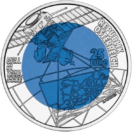 eurocoin eurocoins 25 Euro Austria 2003 - City of hall in Tyrol (Niob)