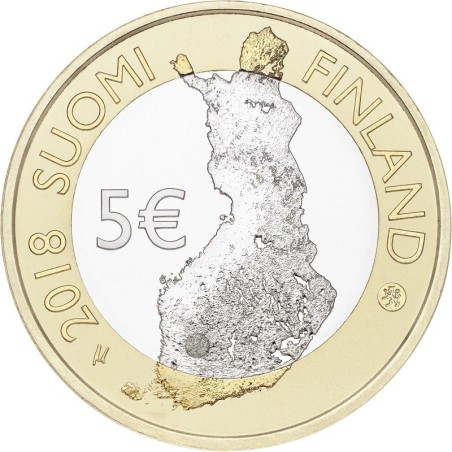 Euromince mince 5 Euro Fínsko 2018 - Tammerkoski (UNC)