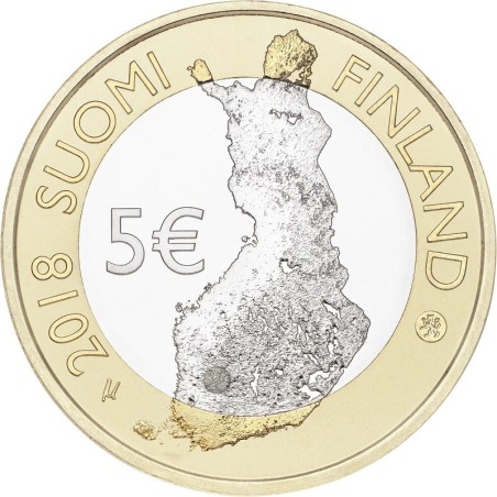 Euromince mince 5 Euro Fínsko 2018 - Tammerkoski (UNC)