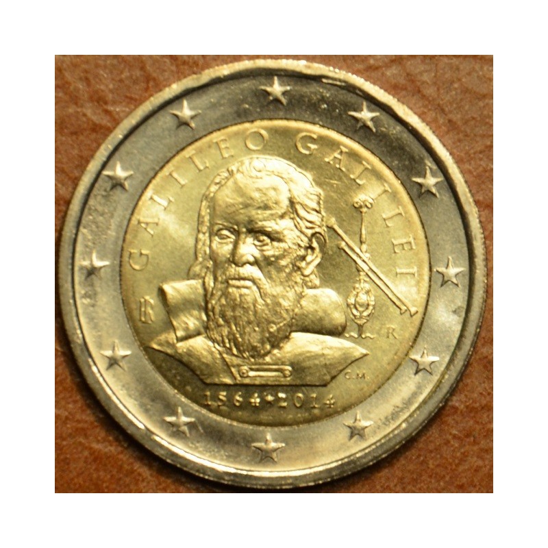 eurocoin eurocoins 2 Euro Italy 2014 - 450th anniversary of Galileo...