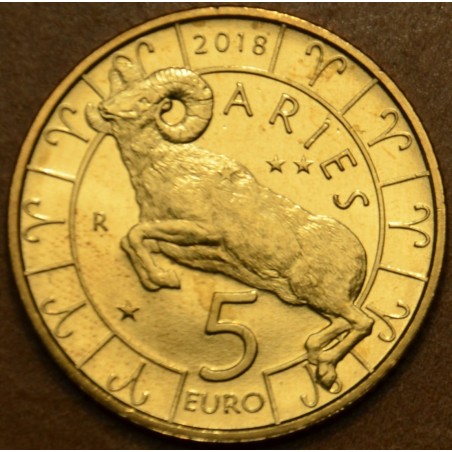 Euromince mince 5 Euro San Marino 2018 Zodiac: Baran (UNC)