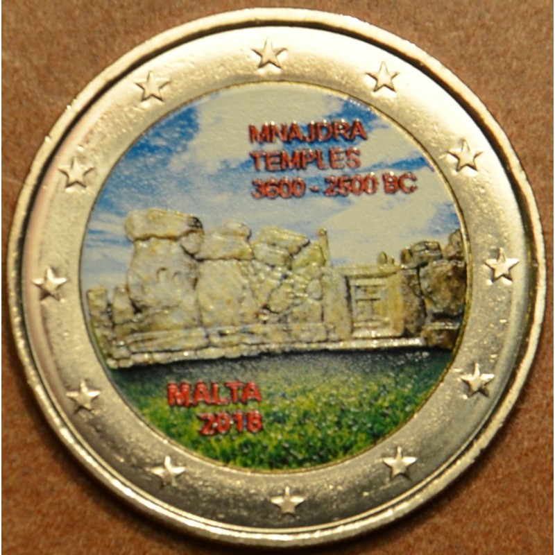 Euromince mince 2 Euro Malta 2018 - Mnajdra II. (farebná UNC)