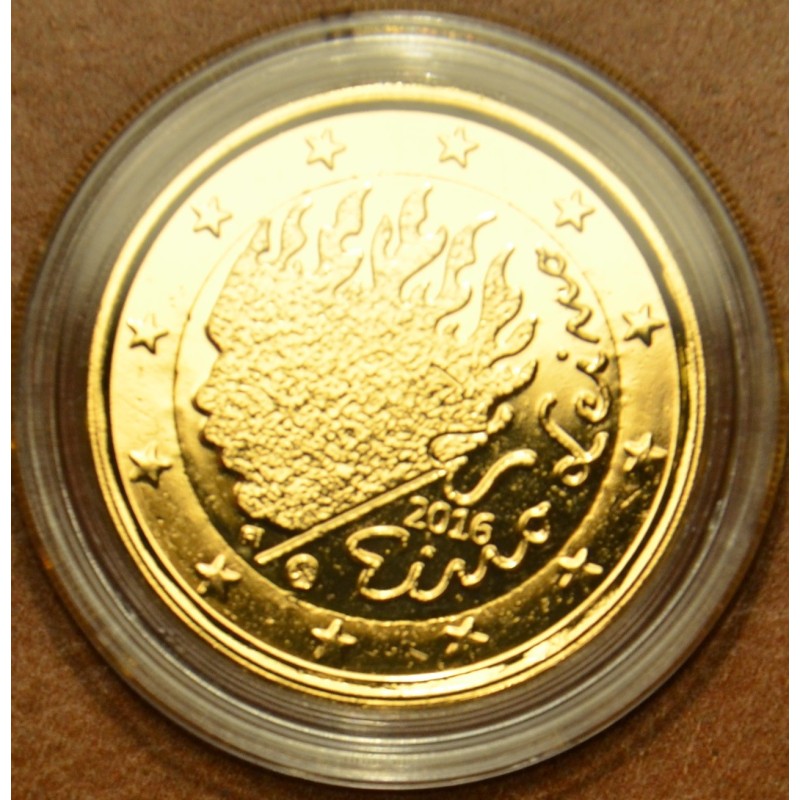 Euromince mince 2 Euro Fínsko 2016 - Eino Leino (pozlátená UNC)