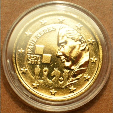 eurocoin eurocoins 2 Euro Estonia 2016 - Paul Keres (gilded UNC)