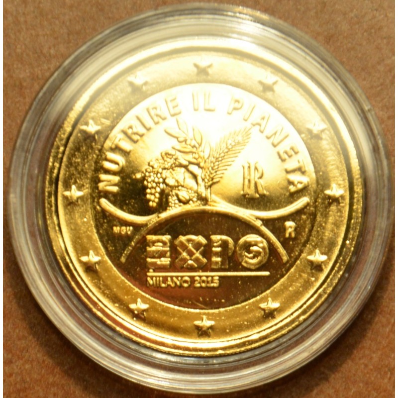 eurocoin eurocoins 2 Euro Italy 2015 - EXPO Milano 2015 (gilded UNC)