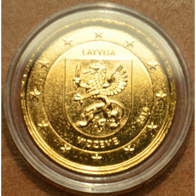 Euromince mince 2 Euro Lotyšsko 2016 - Región Vidzeme (pozlátená UNC)