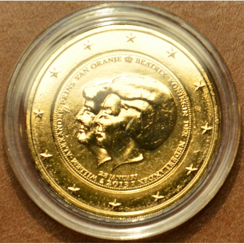 euroerme érme 2 Euro Hollandia 2013 - Dupla portré (aranyozott UNC)