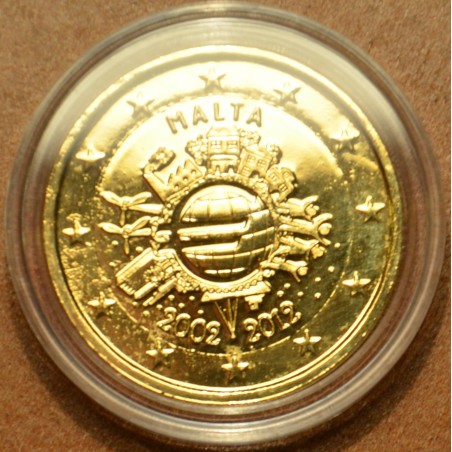 eurocoin eurocoins 2 Euro Malta 2012 - Ten years of Euro (gilded UNC)