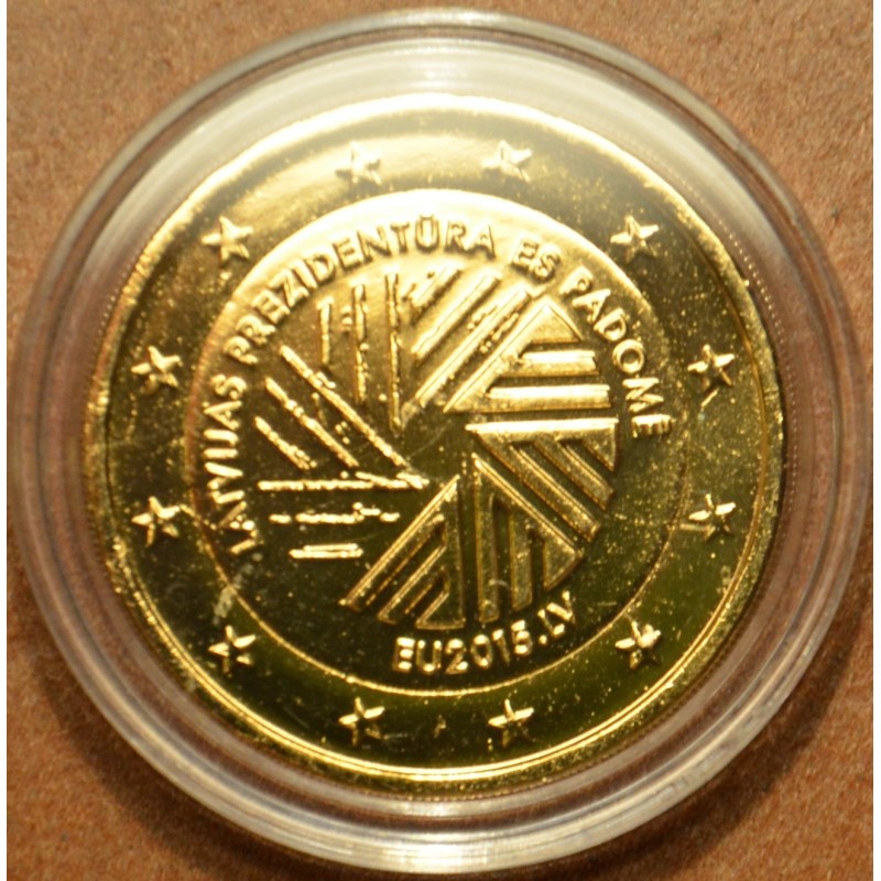 eurocoin eurocoins 2 Euro Latvia 2015 - Latvian presidency of the E...