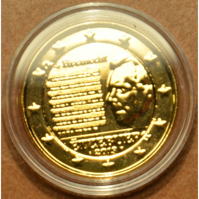 Euromince mince 2 Euro Luxembursko 2013 - Národná hymna (pozlátená ...