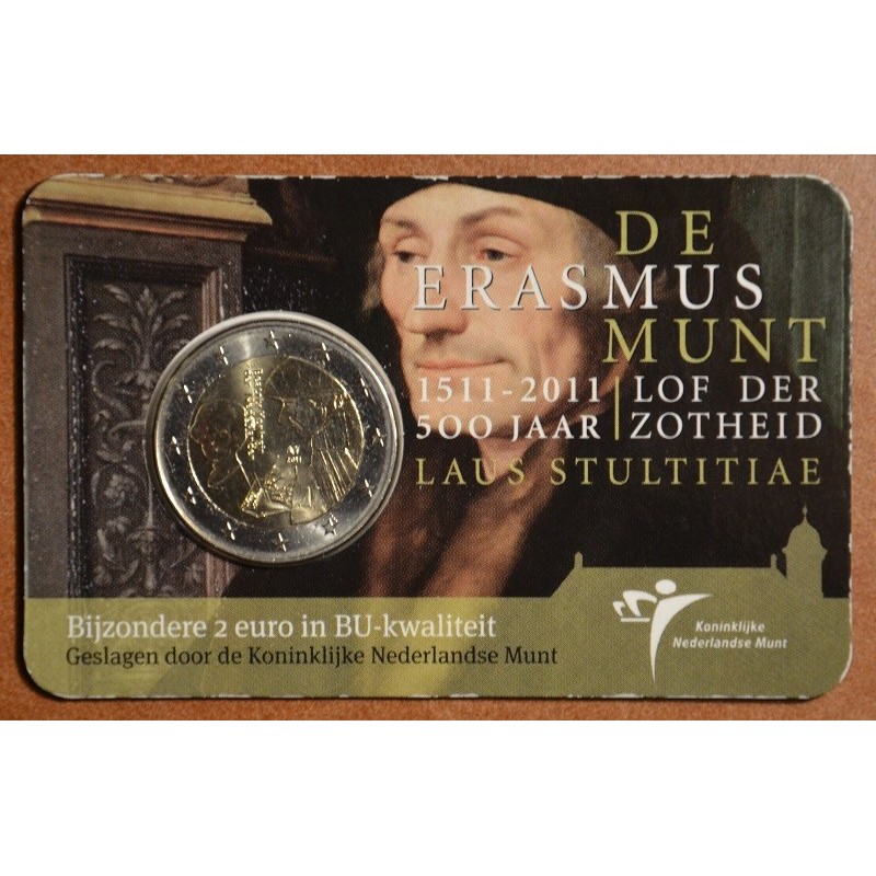 euroerme érme 2 Euro Hollandia 2011 - Erasmus híres könyve megjelen...