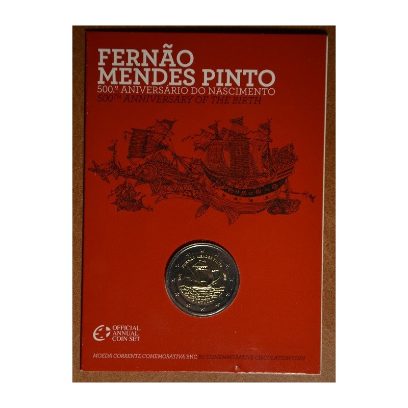 Euromince mince 2 Euro Portugalsko 2011 - 500 rokov od narodenia Me...