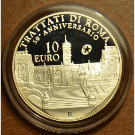 Euromince mince 10 Euro Taliansko 2007 - Trattati di Roma (Proof)