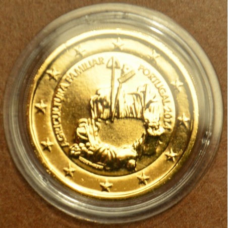 eurocoin eurocoins 2 Euro Portugal 2014 - Family farming (gilded UNC)