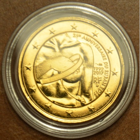 Euromince mince 2 Euro Francúzsko 2017 - Výskum rakoviny prsníka (p...