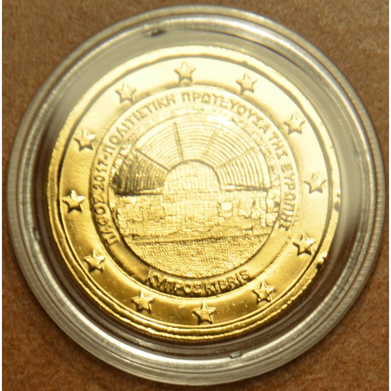Euromince mince 2 Euro Cyprus 2017 - Pafos - mesto kultúry (pozláte...