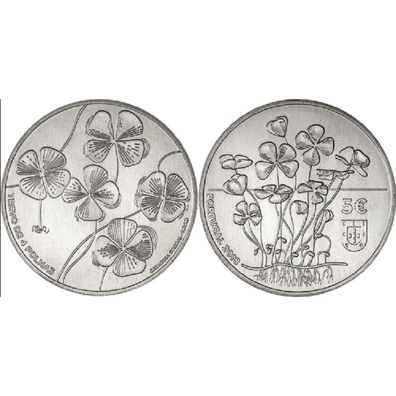 euroerme érme 5 Euro Portugália 2018 - Négylevelű lóhere (UNC)
