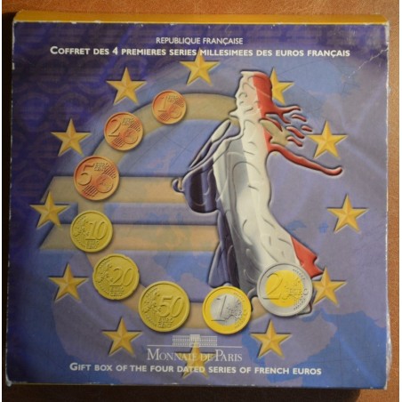 euroerme érme Franciaország 1999-2002 - 32 részes forgalmi sor (BU)