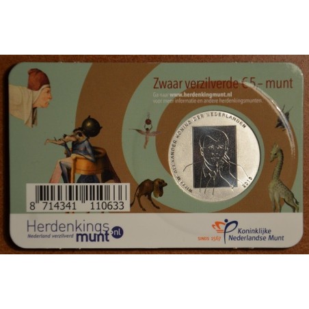 eurocoin eurocoins 5 Euro Netherlands 2016 Hieronymus Bosch (UNC card)