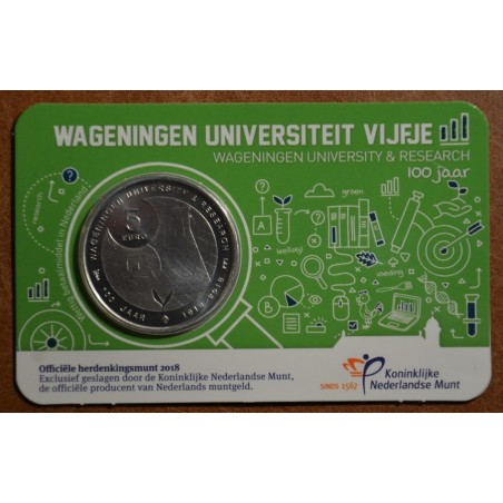 Euromince mince 5 Euro Holandsko 2018 - Wageningen (UNC)