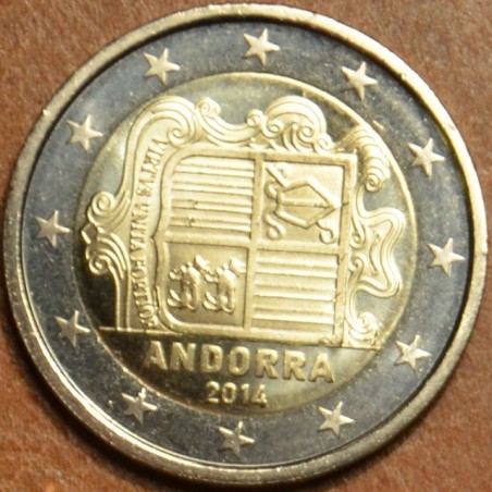 eurocoin eurocoins Damaged 2 Euro Andorra 2014 (UNC)