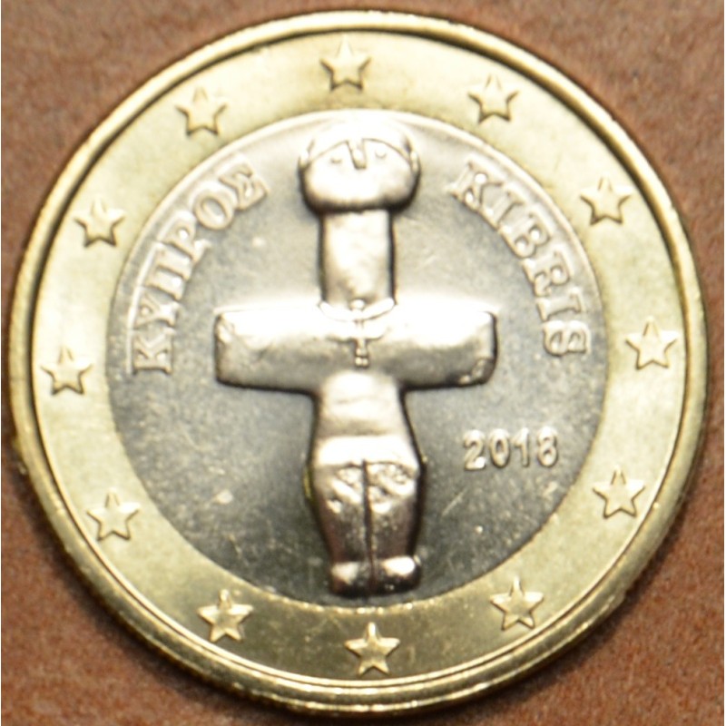 Euromince mince Poškodená 1 Euro Cyprus 2018 (UNC)