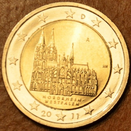 eurocoin eurocoins Damaged 2 Euro Germany \\"A\\" 2011 - North Rhin...