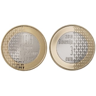 euroerme érme 3 Euro Szlovénia 2018 (UNC)