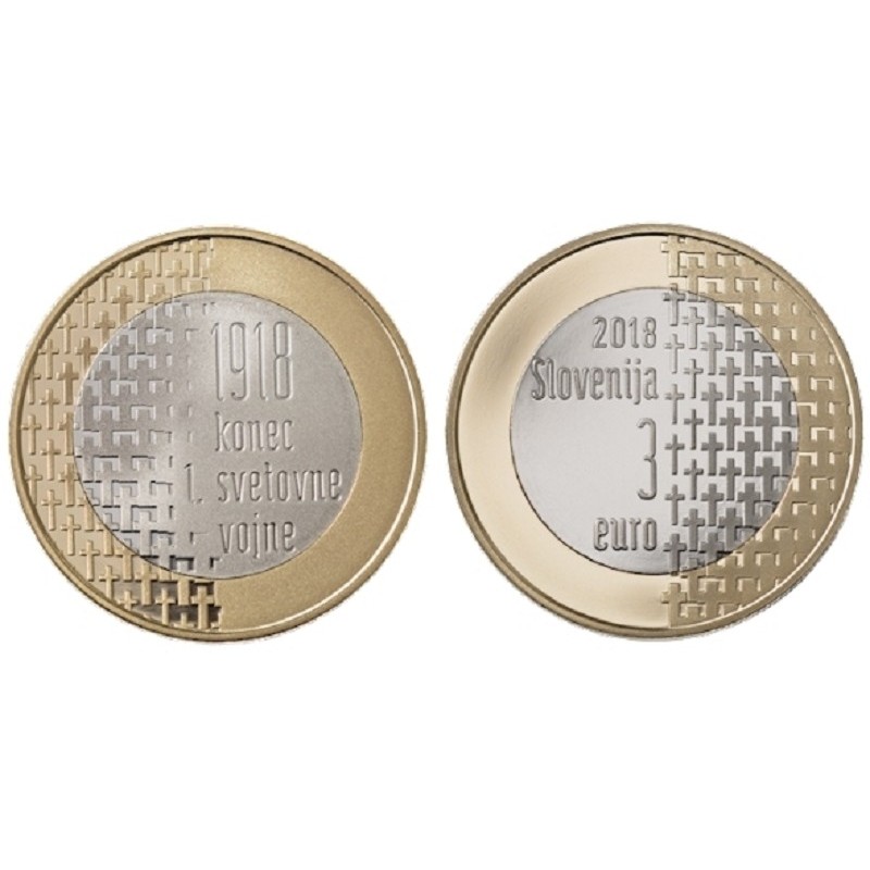 eurocoin eurocoins 3 Euro Slovenia 2018 (UNC)