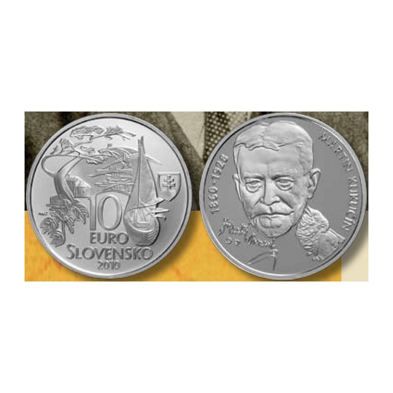 Euromince mince 10 Euro Slovensko 2010 - Martin Kukučín (BU)