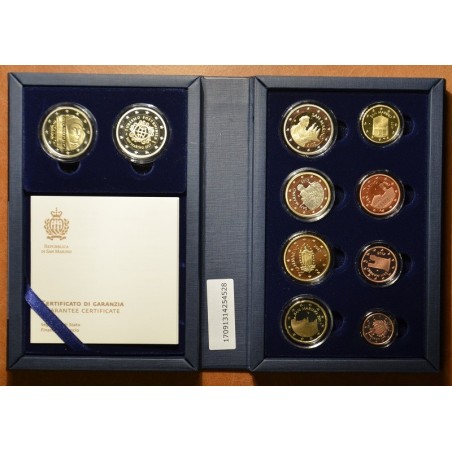 euroerme érme 10 részes forgalmi sor San Marino 2017 (Proof)